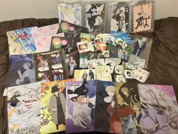 나츠메 우인장 굿즈 클리어 파일 아크링 키링 코스터 나츠메 타카시