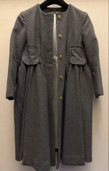 에스트네이션 캐시미어 울 개더 코트 미사용