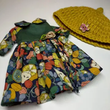 SALE~꽃무늬 컬러풀 드레스, 니트 모자!