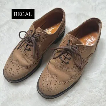 컨디션 최상 리갈 윙팁 브라운 24 가죽 신발