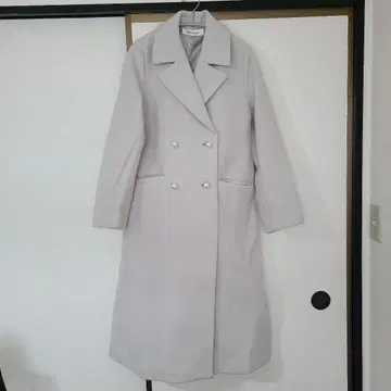 MISCH MASCH 펄 버튼 롱 코트