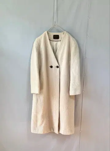 투모로우랜드 컬렉션 알파카 혼방 더블 브레스트 코트 36