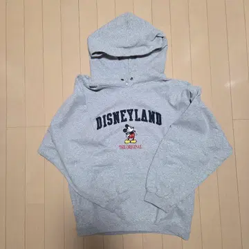 [ 레어 ] 디즈니랜드 미키마우스 후드티 그레이 구제 의류 빈티지