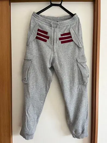 Y3 그레이 스웨트 팬츠