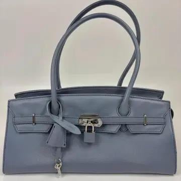 HAMANO 하마노 가죽 공예 카데나 미티어 핸드백 스카이블루