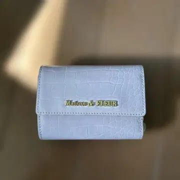 Maison de FLEUR 3단 폴더형 지갑 라이트 퍼플