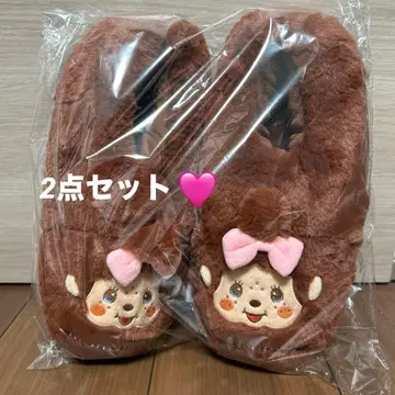 몽치치 복슬복슬 룸슈즈 슬리퍼 프리 사이즈 2세트