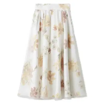 CELFORD 플라워 프린트 플레어 스커트
