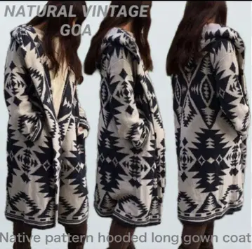 내추럴 빈티지 고아 니트 코트 프리 사이즈