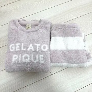 젤라또피케 룸웨어 세트 파자마 상하의 세트 라벤더 보더