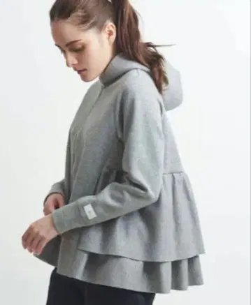 Yori 백프릴 그레이 후드티