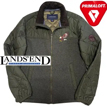 새상품급 랜즈엔드 플리마켓 퀼팅 옷깃 코듀로이 자수 자켓