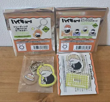 하이큐 츠키시마 트레이딩 미니 아크릴 스탠드 2연 아크릴 키링