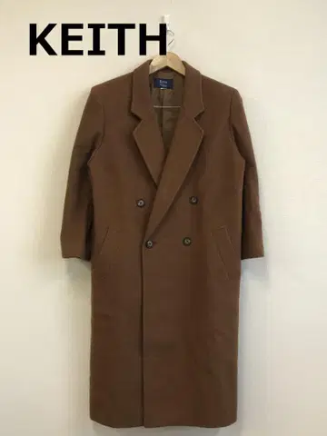최종 H1126D13 [키이스] 울 90% 더블 버튼 체스터 코트