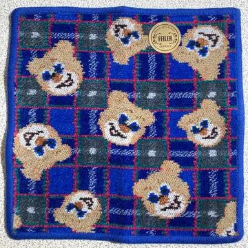 FEILER 페이러 타월 손수건 고베 타탄 테디 약 25cm