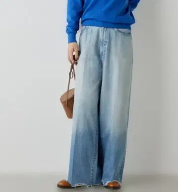 윔 가젯 24AW 15주년 기념 와이드 데님 팬츠