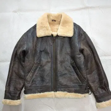 새상품급 From the Source 무스탕 B-3 플라이트 자켓 M