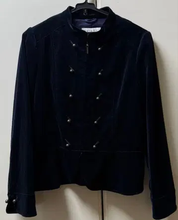 SCAPA 네이비 벨벳 자켓