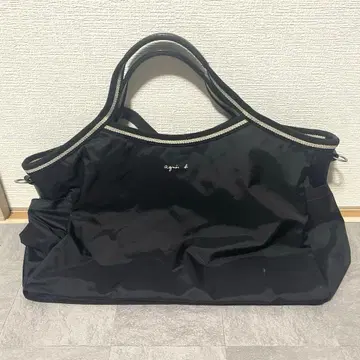 아그네스베 보야지 블랙 검정 2way 숄더 토트