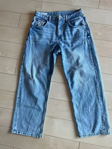남성용 ZARA EUR42 USA 32 데미지 데님