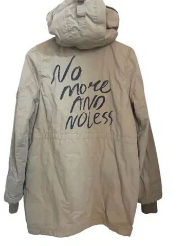 RODEO CROWNS 밀리터리 코트 M 보아 안감 자수 로고 베이지