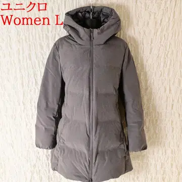 V5 Women L 유니클로 심리스 다운 코트 6011
