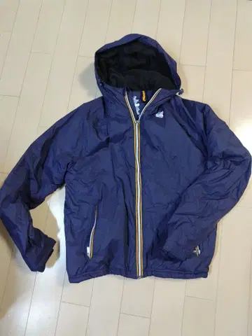 K-WAY 후드 부착 네이비 자켓 L 새상품급