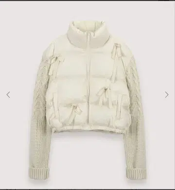 The tis 한국 리본 다운 자켓