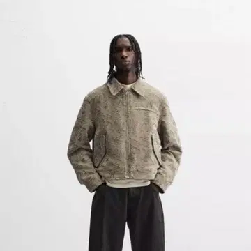 ZARA 추상 프린트 자켓