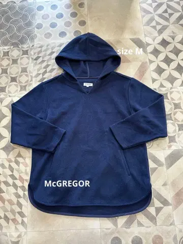 맥그리거 네이비 후드 부착 후드티 M