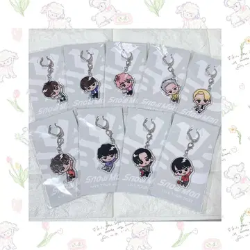 SnowMan 스노치루 아크릴 키링 세트 9명 9개 전원