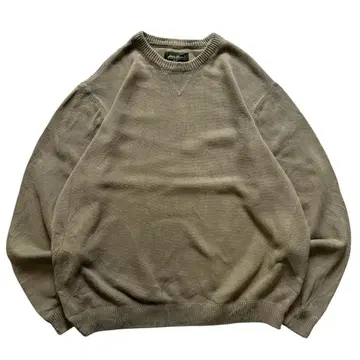 00s Eddie Bauer 코튼 니트 베이지 구제 의류 호주산
