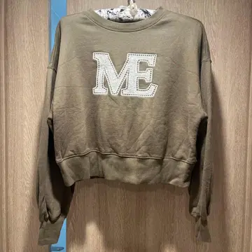 Maison Echelle ME 자수 오가닉 코튼 맨투맨