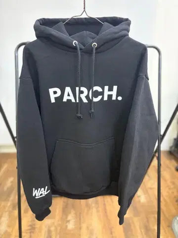 PARCH. 파 / 15oz 두꺼운 원단 후디 / 스트릿 스타일 / 블랙