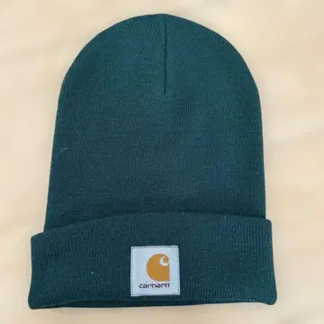 Carhartt 니트 모자 다크 그린