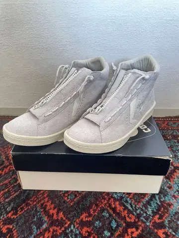 미사용품 CONVERSE x NONNATIVE HI 프론트 지퍼 스웨이드