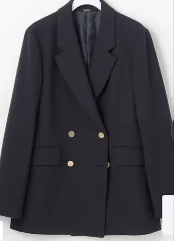 네이비 더블 브레스트 테일러드 자켓