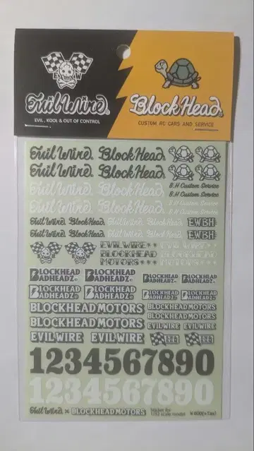 Blockhead Motors x Evil Wire 스티커