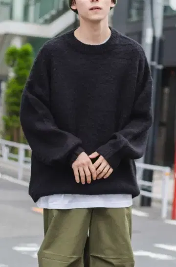 WEGO 니트 풀오버 블랙 가을/겨울 M 루즈핏