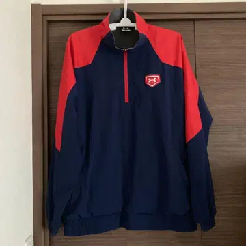 Under Armour 하프 지퍼 MD 네이비/레드