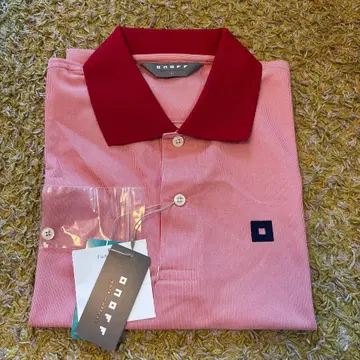 ONOFF 온오프 원 포인트 반팔 피케 셔츠 핑크 남성용 L