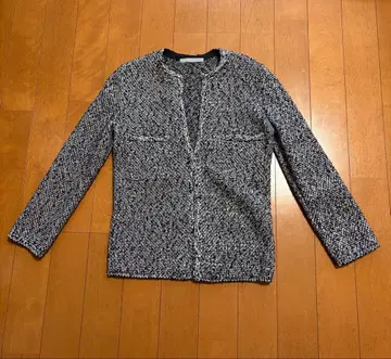 띠어리 럭스 Splenbo Posh 트위드 니트 가디건 38