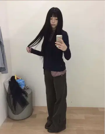 COYSEIO 브라운 플레어 팬츠 택 포함 새상품 사이즈 1