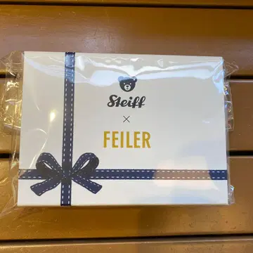 Steiff x FEILER 손수건 & 테디베어 키링 세트