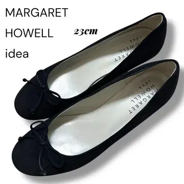 새상품급 마가렛호웰 아이디어 스웨이드 리본 발레 슈즈 23 박스 포함