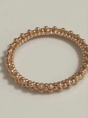 [ 단종 ] agete 버블 핑키링 핑크 골드