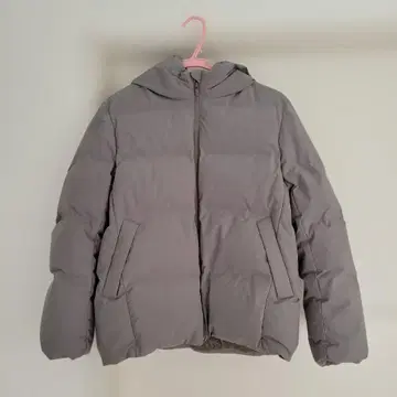 유니클로 심리스 다운 파카 L 사이즈 그레이지