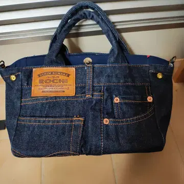 ROCHI 데님 리메이크 토트백