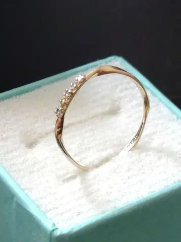 K10 트위스트 다이아몬드 반지 [ 느와르 드 푸피 ] 11호