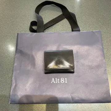 Alt 81 블랙 이단 접이식 지갑